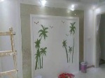 菏泽中央公馆3号楼背景墙完工